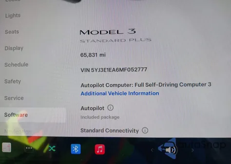 2021 Tesla Model 3 Standard Range Plus Rear-Wheel Drive from USA, damaged, VIN 5YJ3E1EA6MF052777